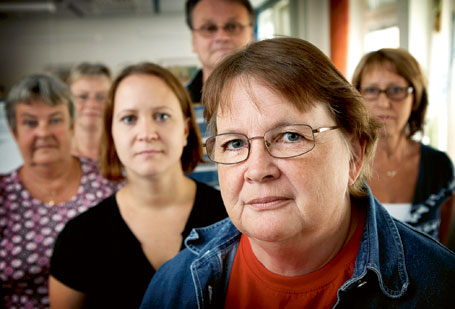 Kristina Hörman och hennes kollegor på Försäkringskassan i Växjö har haft en tuff tid. <br>FOTO: HANS RUNESSON