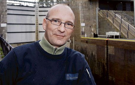 Jimmy Kron, Sjöfartsverket i Trollhättan.<br>FOTO STIG HEDSTRÖM