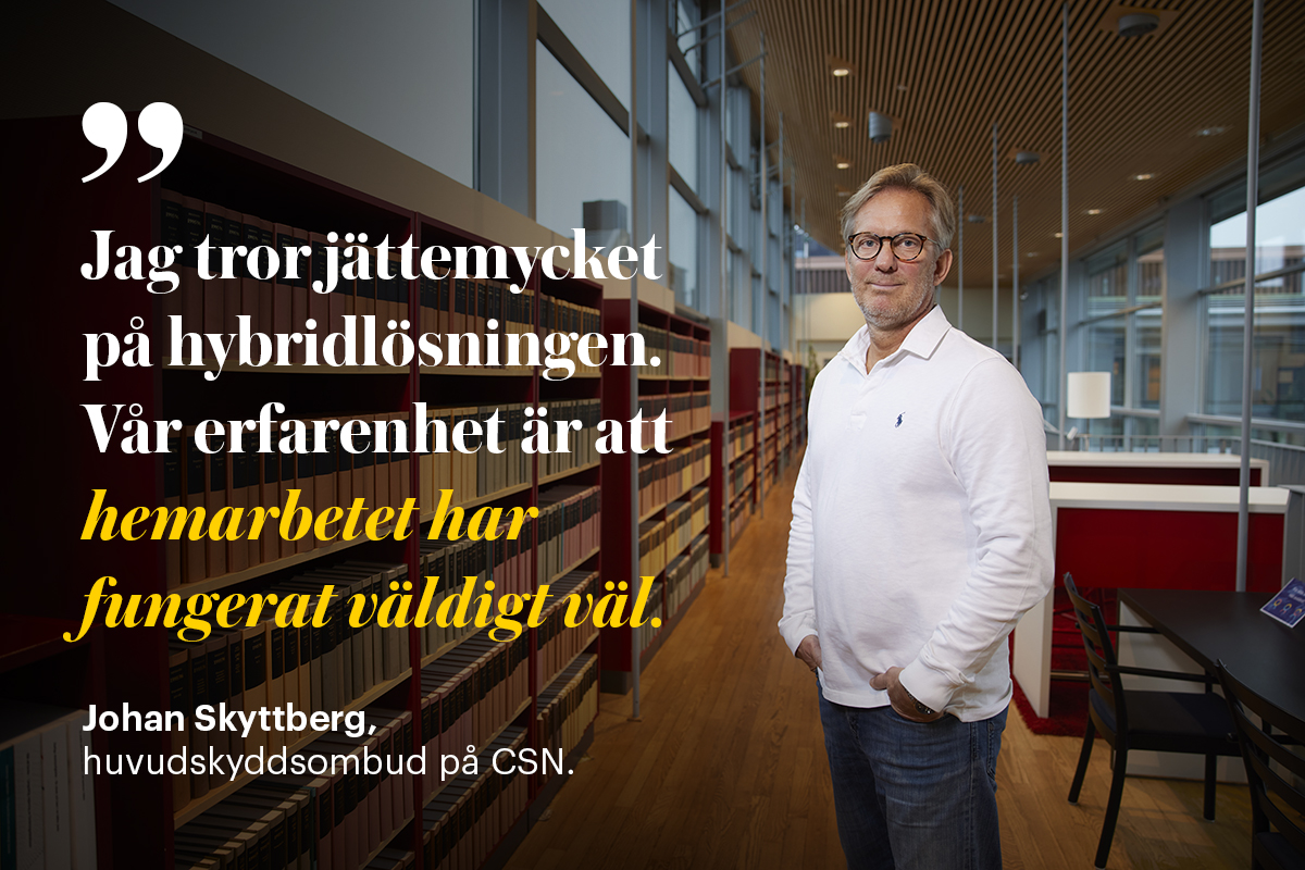 Johan Skyttberg, huvudskyddsombud på CSN.