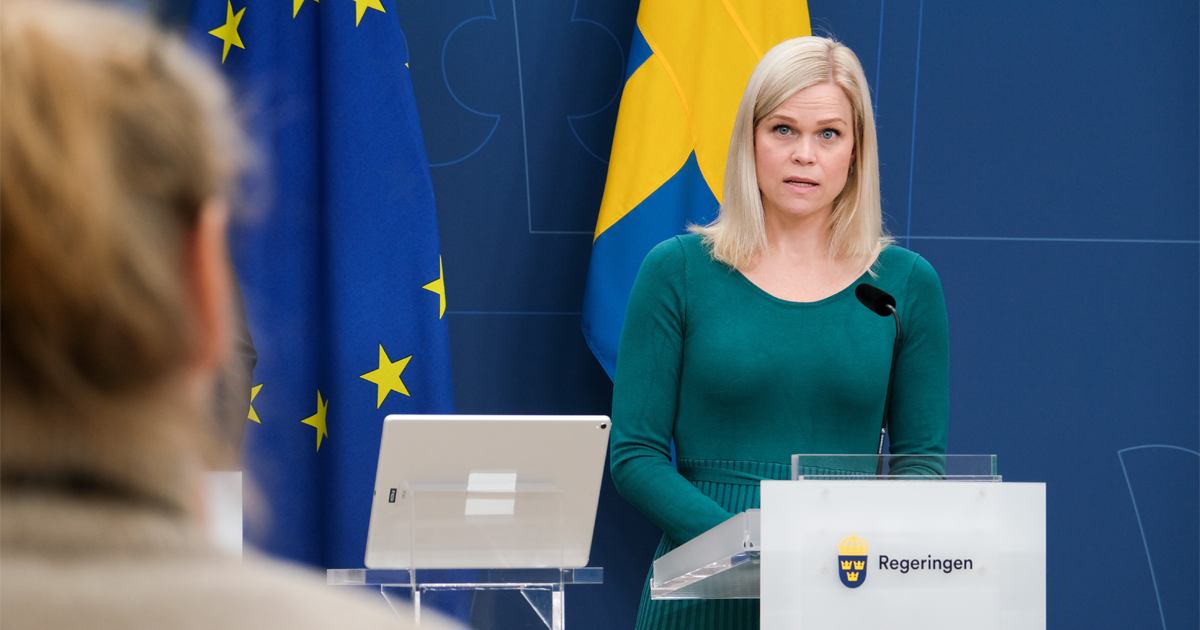 Arbetslivs- och jämställdhetsminister Paulina Brandberg.